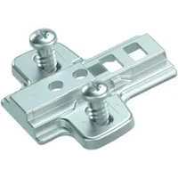 Hettich MB-Adapterplatte für Paralleladapter 9106987, D 3mm Zinkdruckguss, vernickelt