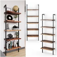 Vicco Loft Bücherregal Ava Standregal Wandregal 5 Ablagen Leiterregal