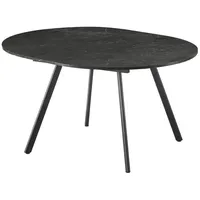 B&D home Esstisch Anthrazit, schwarz, Holzwerkstoff, Rund, 120x76x120 cm