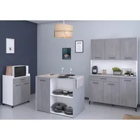 Parisot Küchenbuffet-Set "Malice 6" / Beton Optik hell