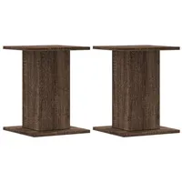 VidaXL Lautsprecherständer 2 Stk. Braun Eichen-Optik 30x30x40 cm
