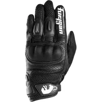 Furygan TD12 EVO Perforierte Lederhandschuhe - Schwarz/Weiß/Rot - L
