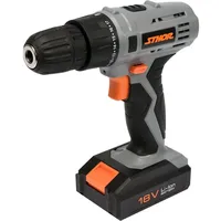 STHOR Akku-Bohrschrauber 18V inkl. 1 x 2,0 Ah +