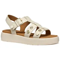 GEOX Damen D CAMALEI E Flat Sandal, Papyrus, 36