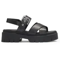 Hugo Kris_Sandal Plateausandaletten Sommerschuh, Riemchensandale, Festivalschuh mit verstellbarer Schnalle