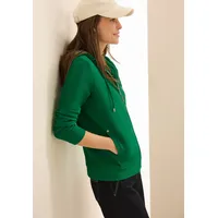Cecil Kapuzensweatjacke, mit Kapuze mit Tunnelzug Cecil garden green