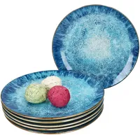 Mambocat Marina 6er Set Speiseteller Ø27cm Porzellan Platte groß