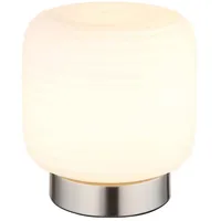 GLOBO Tischleuchte Schreibtischlampe Nachttischlampe Schlafzimmerlampe Metall Glas