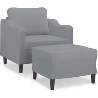 VidaXL Relaxsessel mit Hocker Stoff 50,1 x 80 x