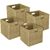 HMF Aufbewahrungskorb, Korb geflochten aus Seegras, passend für Kallax,