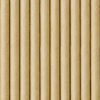 Partydeco Papierstrohhalme 19,5cm Kraftpapier 10er Set biologisch abbaubar Trinkhalme
