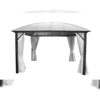 LECO Gartenpavillon mit Stegplatten 3,65x3,65 m, (L x B