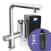 Schütte »»AQUASTAR PREMIUM« Sprudelwasser-Spültischarmatur«, silberfarben
