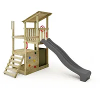 FATMOOSE Spielturm Klettergerüst FruityForest mit Rutsche, Kletterturm mit Sandkasten,