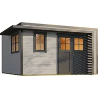 Weka Design Gartenhaus Pure Garden Amberley mit Massivholz-Doppeltür -