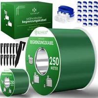 Kesser KESSER® Begrenzungskabel + Erdspieße + Kabelverbinder für Mähroboter