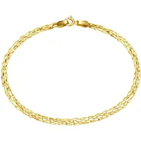 Luigi Merano Armband geflochtene Fantasiekette, Gold 585 Armbänder &