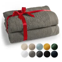 Blumtal Saunatuch Grau, Textil, Rechteckig, 80x200 cm, Freizeit, Wellness,