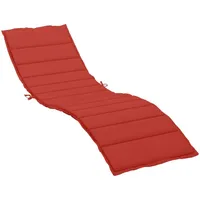 VidaXL Sonnenliegen-Auflage Rot 200x60x3 cm Oxford-Gewebe