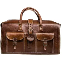 Marrakesch Orient & Mediterran Interior Marokkanische Leder Reisetasche Safara