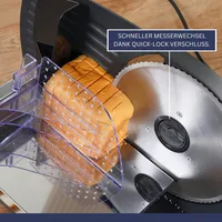 Sommertal Allesschneider AS190 DUAL 200 W Edelstahlmesser mit Wellenschliff