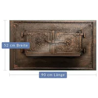 Decorwelt Herdabdeckplatte Abdeckung Ceranfeld Abdeckplatte Schneidebrett 1-Teilig 90x52 Textur
