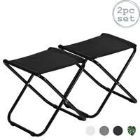 Harbour Housewares 2 Stück Klassische Klapphocker - Leichtes Material