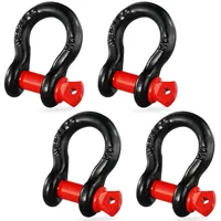 Vevor 4er-Pack 1/2" D-Ring-Schäkel mit 5/8" Schraubstift, 17637 lbs