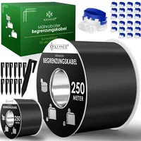 Kesser KESSER® Begrenzungskabel + Erdspieße + Kabelverbinder für Mähroboter
