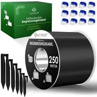 Kesser KESSER® Begrenzungskabel + Erdspieße + Kabelverbinder für Mähroboter