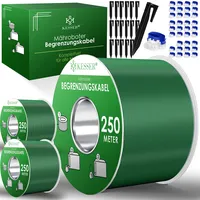 Kesser KESSER® Begrenzungskabel + Erdspieße + Kabelverbinder für Mähroboter