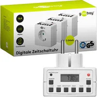 Goobay 55542 – Zeitschaltuhr, digital, innen, mini, 3 Stück