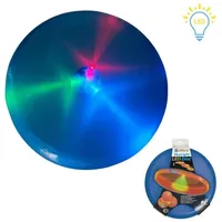 Alldoro LED Wurfscheibe Ø 27cm blau - Flugscheibe mit