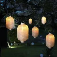MARELIDA LED Solar Lampion Flammeneffekt - 30 warmweiße LED