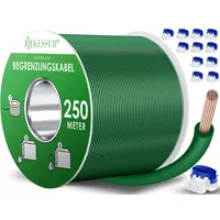 Kesser KESSER® Begrenzungskabel + Erdspieße + Kabelverbinder für Mähroboter