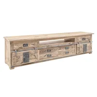 MASSIVMOEBEL24.DE Railway TV-Board 240x50x60 Mango, Farbe:beige lackiert, Größe:240x50x60 cm
