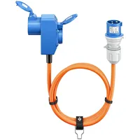 Goobay Camping, Adapterleitung 1,5 m Stecker zu Kupplung +