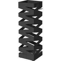 Songmics LUC16B Regenschirmständer Metall Schwarz