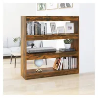VidaXL Bücherregal/Raumteiler Räuchereiche 100x30x103 cm