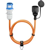 Goobay CEE-Adapterkabel für Wohnwagen, 5 m, CEE-Stecker auf Schutzkontakt-Steckdose,
