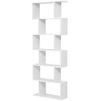 VASAGLE Standregal 70 x 24 x 190,5 cm Weiß