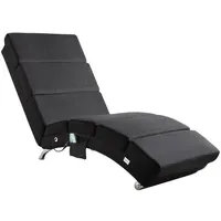 CASARIA Relaxliege London Massage & Heizfunktion Ergonomisch Gepolstert Wohnzimmer