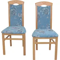Hofmann Living And More Esszimmerstuhl Polyester blau 2er Set