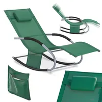 SoBuy Schaukelliege mit Kopfkissen Relaxliege Strandliege Outdoor Terrasse Balkon