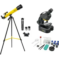 National Geographic Teleskop + Mikroskop Set für Einsteiger