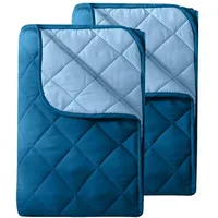 Wometo Sommerbett, blau 155x220 cm, OEKO-TEX®, Schlaftextilien, Bettdecken