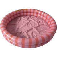Swim Essentials Swimming Pool 100 cm Pink Rot Gestreift