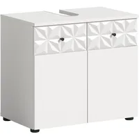 WELLTIME Waschbeckenunterschrank WELLTIME "VICENZA, TOPSELLER, Breite 60cm, mit Ornamentabsetzung",