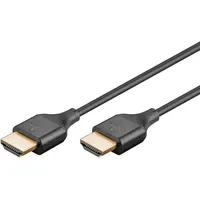 Goobay HDMI-Kabel 2.1 Slim 1 m Schwarz