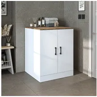 Roomart ROOMART, Badezimmer, Waschmaschinenschrank, Waschturm, Waschmachinenregal, Waschmaschinenüberbau - BHT: